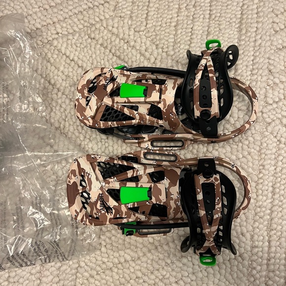 Virgil x Burton Snowboard Bindings Escapade EST Off White Small - Picture 6 of 7